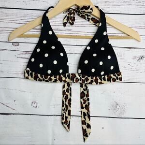 Victoria's Secret black white dot animal print top